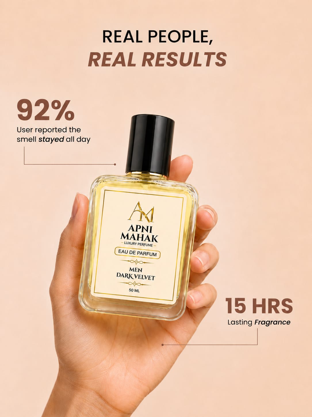 Apni Mahak Dark Velvet Eau De Parfum for Men 50ml Luxury Perfume