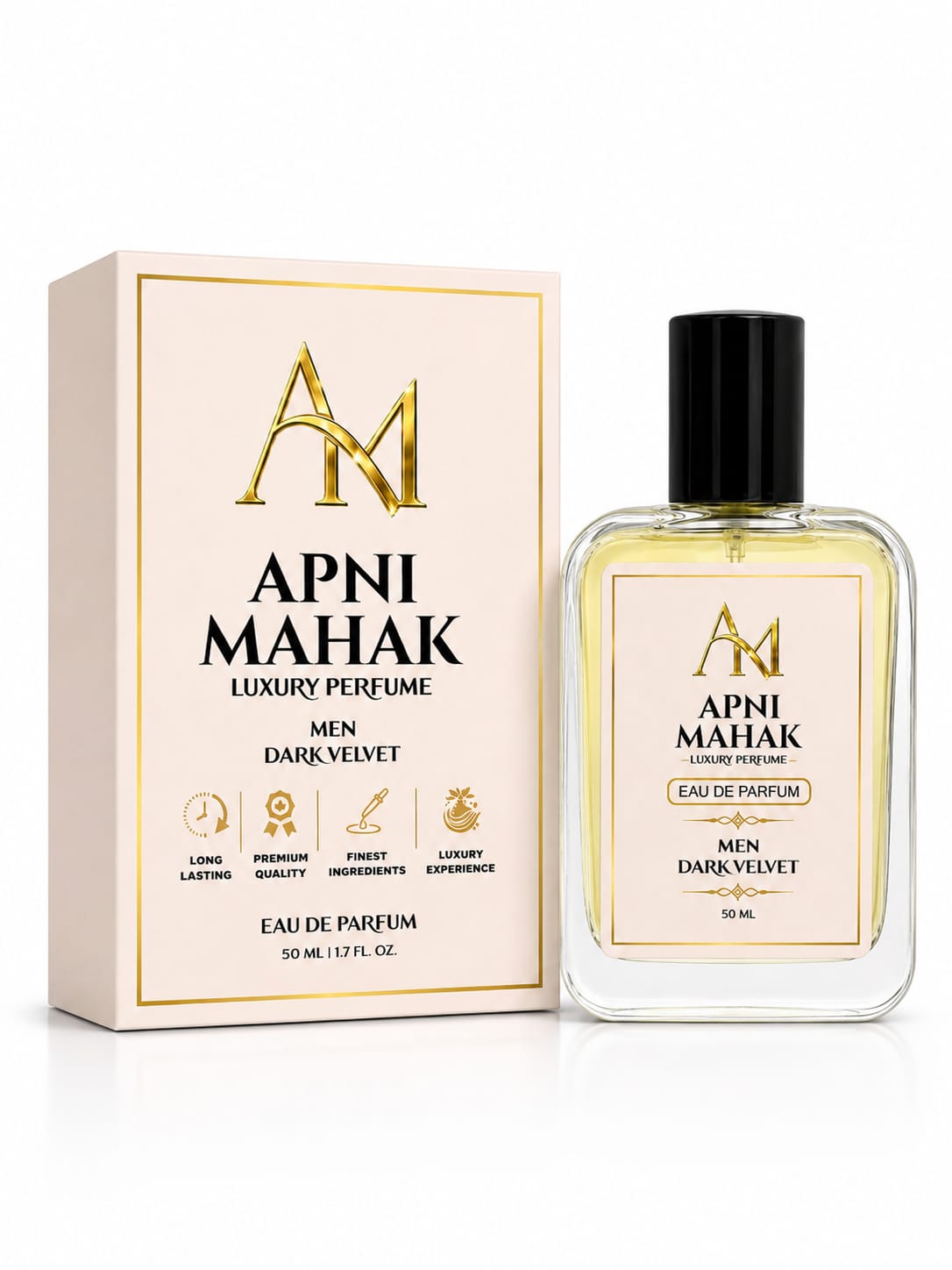 Apni Mahak Dark Velvet Eau De Parfum for Men 50ml Luxury Perfume